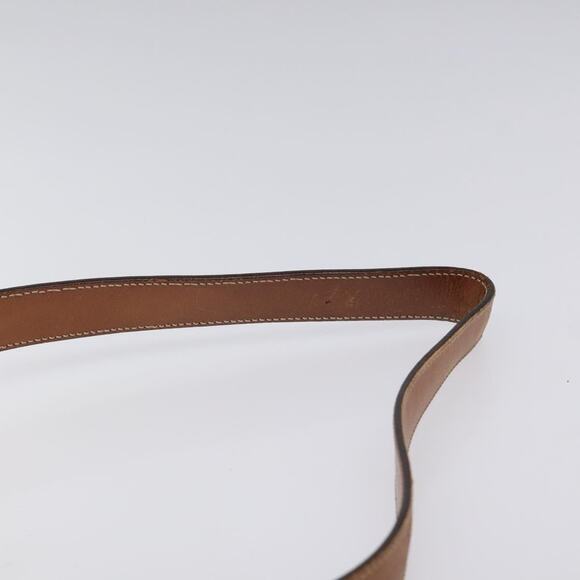 CELINE Macadam Canvas Circle Shoulder Bag Pvc Leather White - Picture 8 of 13